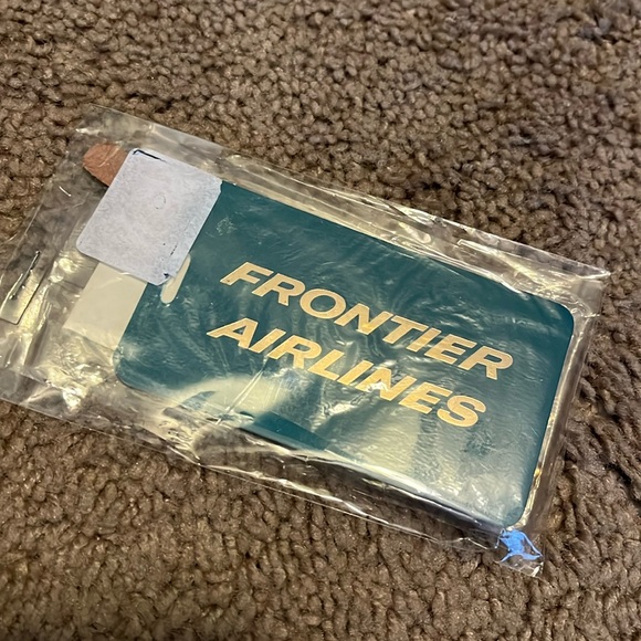 Vintage frontier Airlines luggage tag - Picture 1 of 2
